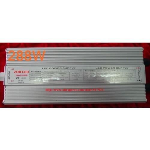 288w led driver, DC54V,6.3A,high power led driver for flood light / street light,IP65,constant current drive power supply
