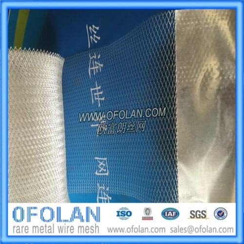 Ag>99.99 Expanded Silver Mesh 10cmx10cmx1PC