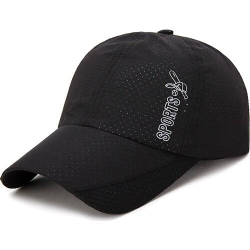 Unisex Quick Drying Mesh Baseball Cap Cooling Sports Hat Running Golf Caps Summer Outdoor Leisure Travel Sun Cap
