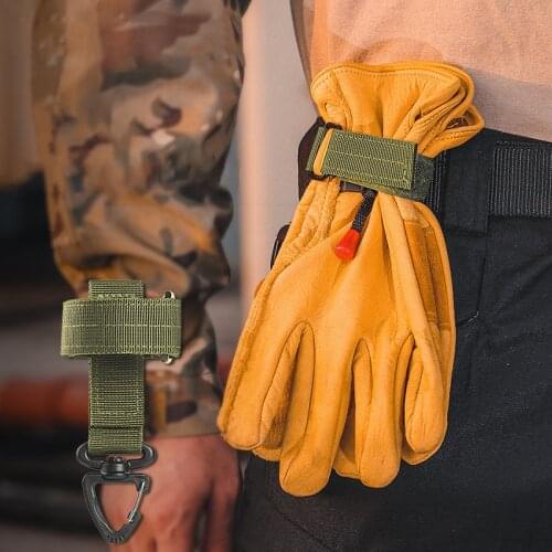 Multi Tools Nylon Gloves Hook Work Gloves Safety Clip Outdoor Tactical Gloves Climbing Rope Key Chains Camping Paracord Clip EDC