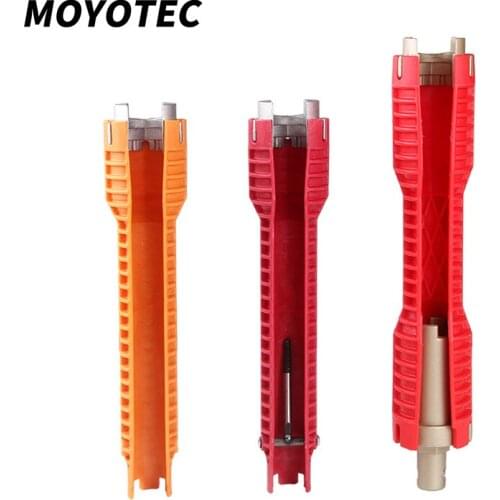 MOYOTEC 8 In 1 Flume wrench Anti-slip Multifunctional Kitchen Bathroom Pipe Double End Wrench Installation Maintenance Tool