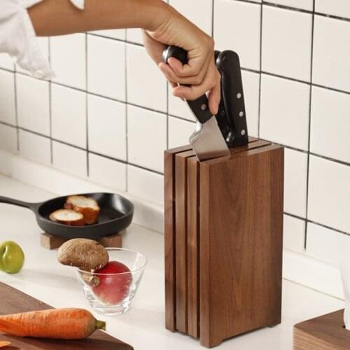 Knife Stand Tool Storage Rack Home Kitchen Organizer Knife Base Solid Wood Kitchen Supplies Shelf Knife Holder Knife Storage
