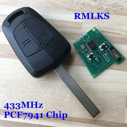 Remote Control Car Key 433Mhz PCF7941 Chip For Opel Vauxhall Corsa D 2007-2012 Meriva B 2010-2013 Astra H 2004-2009 Zafira B