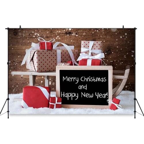 Christmas Photography Blessing board bithday Gift Snowflake floral Backdrop Fantasy Photo Booth Happy christmas Decorations Phot
