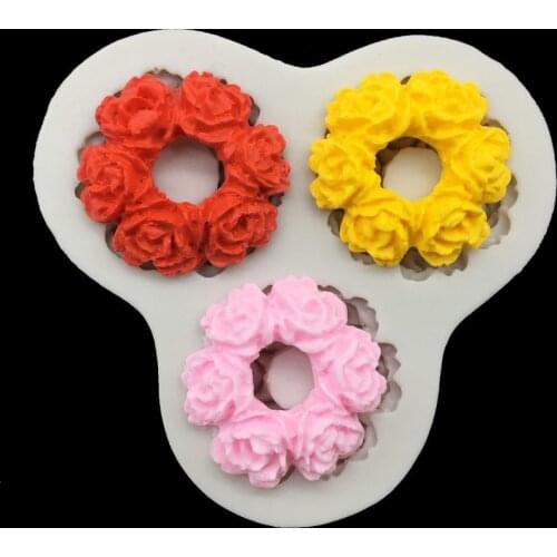 Rose Silicone Sugarcraft Mold Chocolate Cupcake Baking Fondant Cake Decorating Tools