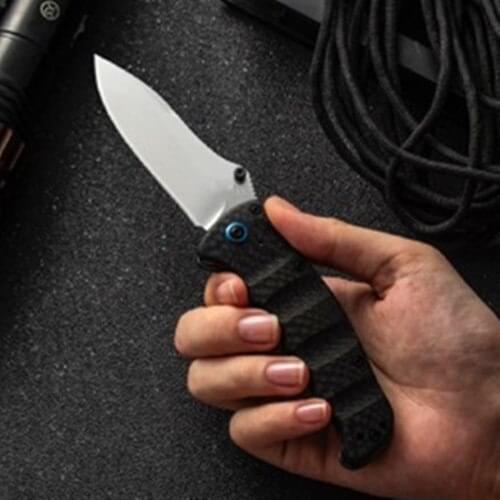 Butterfly BM484 484S-1 M390 Blade Carbon Fiber Hunting Folding Pocket Knife Camping Hiking Survival Knife Xmas Gift