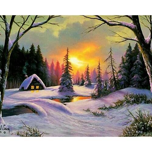 Cross stitch Oil painting R5439 11/ 14ct /16/28/27CT cloth cotton thread embroidery DIY handmade needlework 2