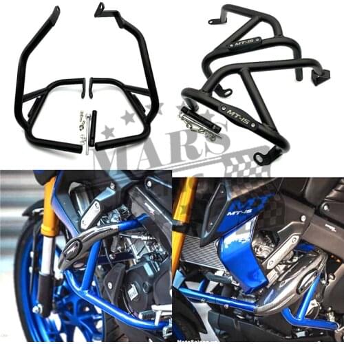 Motorcycle Crash Bars Frame Protector Protection Guard Falling Protection Bumper Fit For YAMAHA MT-15 MT15 2019 2020 MT 15 19-20