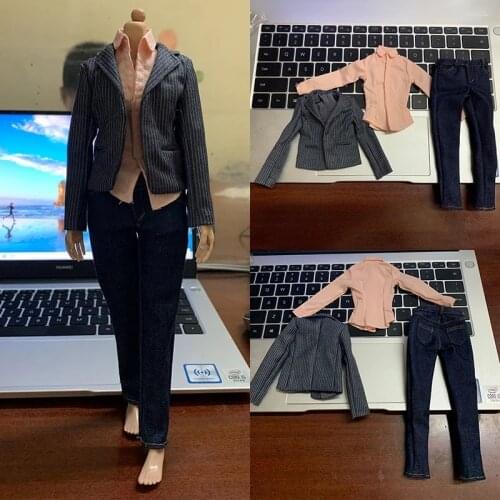 1/6 Office Womens Suit Shirt Pants Clothes Costume Fit 12" Female Body In Stock