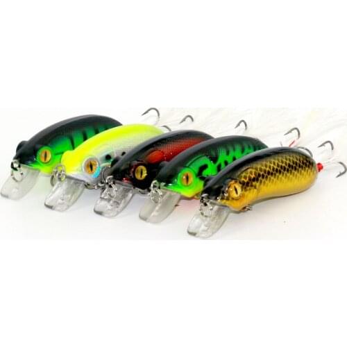 10pcs Fly Fishing Wobblers Mini Crankbait Lure 6cm 10g Isca Artificial Hooks For Fishing Lures Pesca Crap Bait Fishing Tackle