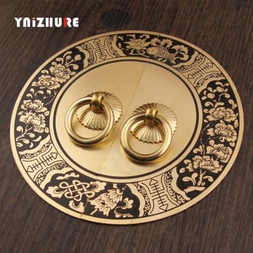 110mm 140mm 180mm Copper Antique Hardware Door Handle Handle Chinese Furniture Accessories Cabinet Handle Cabinet Door Handles