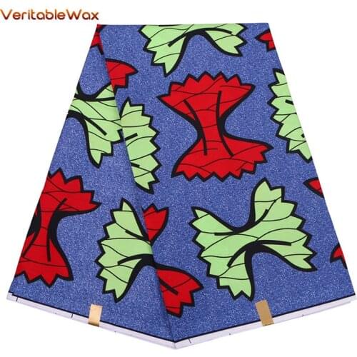 African Wax Tissus 100% Polyester Hot Sale African Fabric Ankara 2020 High Quality Wax Tissus 6 Yard Free Shipping FP6147