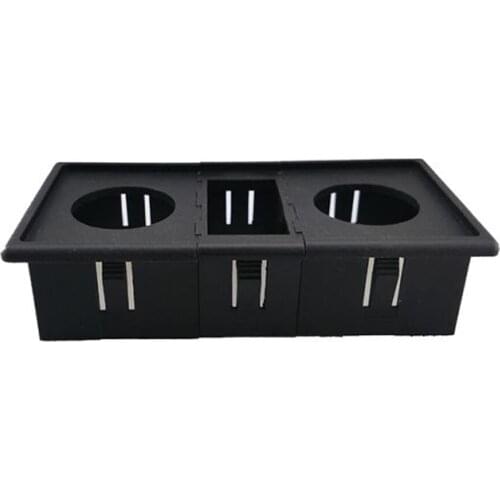 Car Bus Yacht 1 Rocker Switch Parts and 2 Round Socket Holder Combo DIY Kit