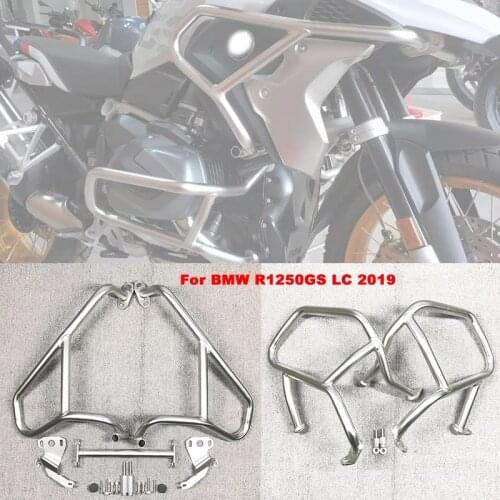 For BMW R 1250 GS R1250GS LC 2019 Bumper Upper and Lower Engine Guard Highway Freeway Crash Bar Fuel Tank Protector Motorcycle