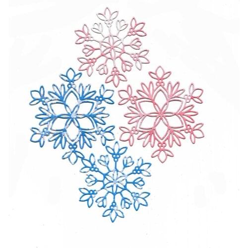 Flowers Handheld Stencil for Diy Scrapbooking Embossing Folder for Card Making Clear Cutting Dies Photo Album Metal Craft