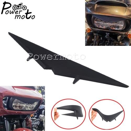 For Harley CVO Road Glide FLTRX FLTRXSE 15-Up Motorcycle Headlamp Eyebrow Eyelid Sticker Headlight Visor Accent Trim Decoration