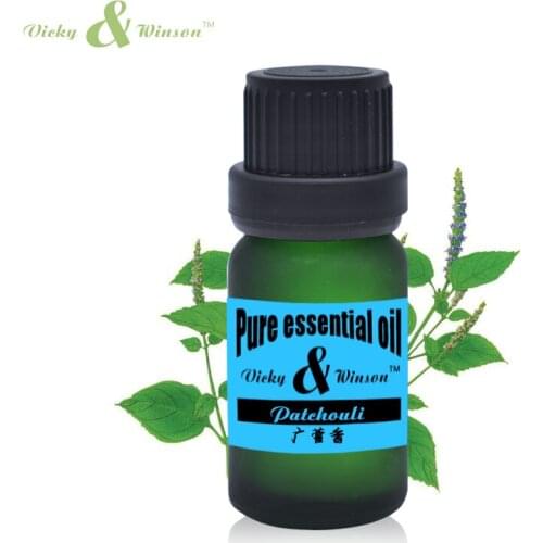 Vicky&winson Patchouli essential oil 10ml Pogpstemon patchouli Eliminate acne relieve eczema calm removal of mosquitoes VWDF14