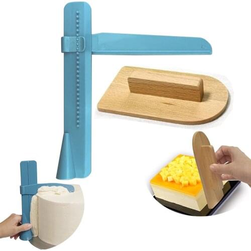 Beech Wood Cake Smoother Polisher Tools Cake Decorating Tools Smoother Fondant Sugarcraft Eco-friendly DIY Kitchen Bake Tools