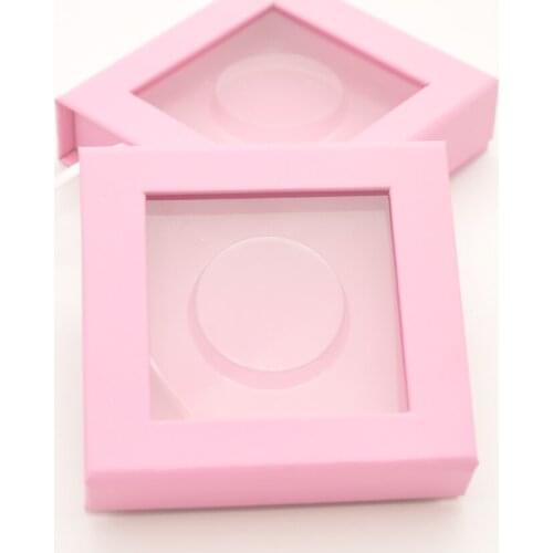 Custom lash boxes packaging eyelash box personalize logo private label faux 3d mink lashes full strip square magnetic pink cases