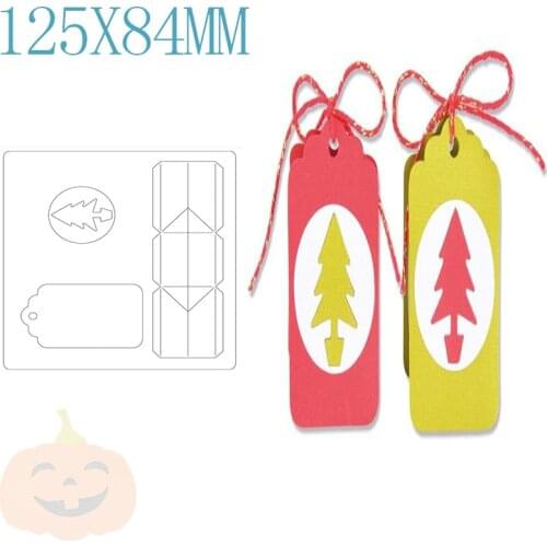 Christmas Tree Metal Cutting Dies For DIY Scrapbooking Greeting Card Label Paper Making No Stamps New Arrival Cutting Dies