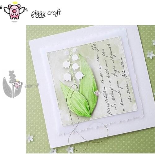 Piggy Craft metal cutting dies cut die mold Leaf flower decoration Scrapbook paper craft knife mould blade punch stencils dies