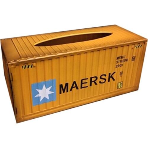 Retro Creative Container Design Iron Tissue Box Home Car Napkin Paper Container Metal Paper Towel Storage Case Home Decor