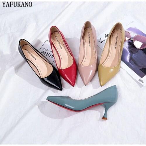 Fashion Small Fresh Woman Shoes Pointed To Shallow Mouth High Heels Thin Heels Work Single Shoes Sexy Party Dress Female Pumps