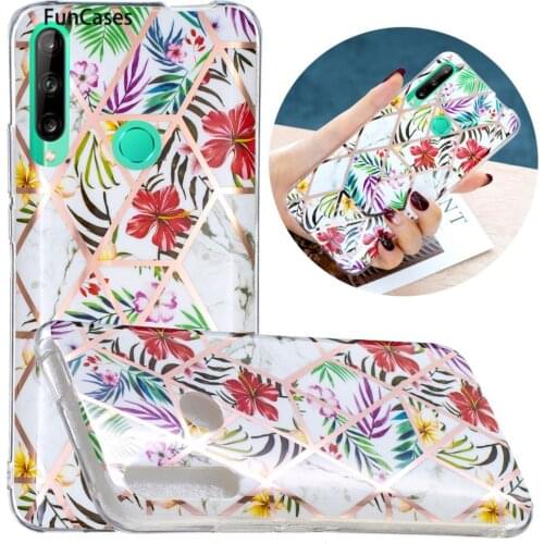 Floret Silicone Cases Covers For para Huawei Y6P Cover phone Fundas Soft IMD Shell Cell Huawei cellular Y6P Pouch Case Huaewi