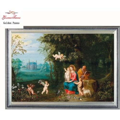 Golden Panno Needlework DIY DMC Cross stitch Sets For Embroidery kits Precise unprinted religion Patterns Counted Cross-stitch07