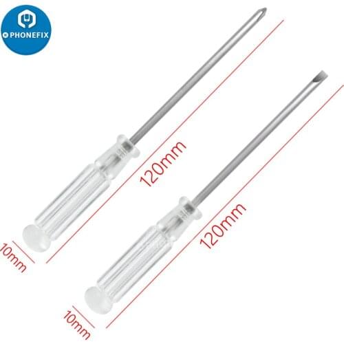 2pcs 3mm Mini Screwdriver Phillips Flathead Screw Driver Disassemble Repair Tool for Electronic Toys DIY Repair Hand Tools Set