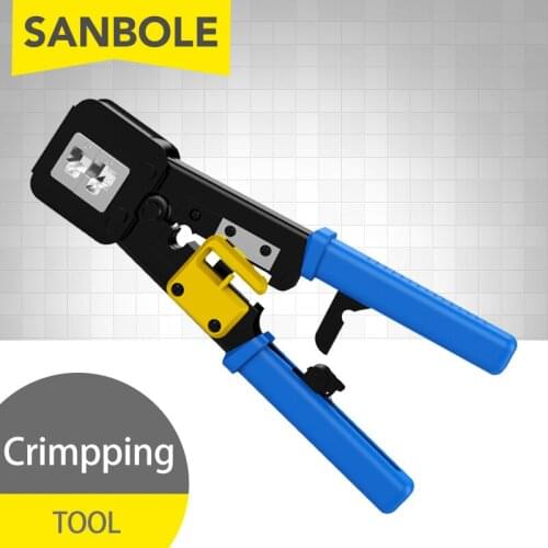 Crimper Network Tool Crimping Tool Hand Kit For Cat6 Cat5 Cat5e Rj45 Rj11 Connector 8P 6P Lan Cable Wires Pliers