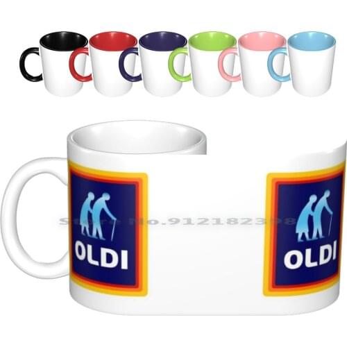 Oldi Birthday Ceramic Mugs Coffee Cups Milk Tea Mug Oldie Oldi Aldi Pensioner Oap Retirement Grandma Granny Nanny Nan Mum