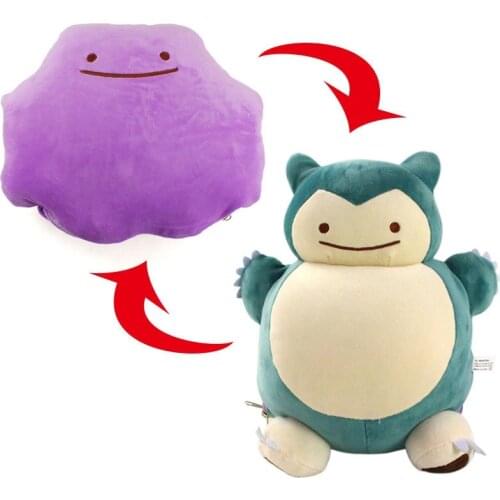 Pokemon Deformation Snorlax Plush Pillow Kawaii Action Figure Anime Figure Pokemon Anime
