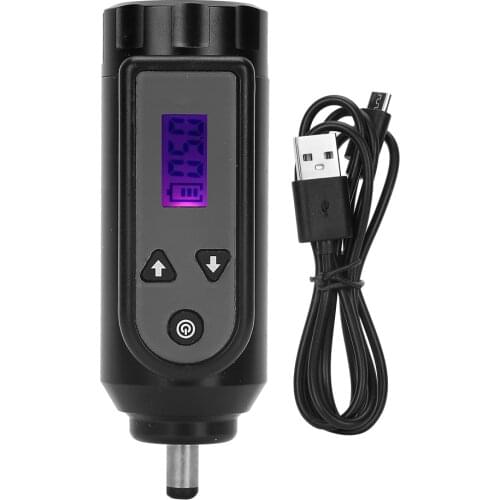 GHOST AXE Wireless Tattoo Power Supply LCD Display Large Capacity Tattoo Machine Battery Tattoo Power Supplies Tools Makeup 1Set