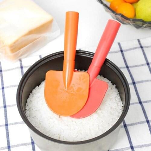 Rice Scoop Lovely Shovel Shape Plastic Non-stick Spoon Rice Paddle for Kitchen Spoon Rice Paddle
