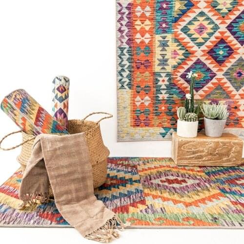 Modern Persian Nordic Moroccan Ethnic Geometric Livingroom Carpets Simple Bedroom Living Room Carpet Bedside Blanket Study Mat