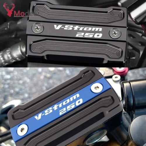 CNC Motorcycle Front Brake Fluid Reservoir Cap Protector Cover For Suzuki DL250 V-STROM 250 2017-2021 VSTROM V STROM DL 250