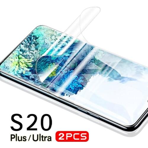 2PCS Soft screen protector for samsung galaxy s20 Protective glass s 20 ultra plus 20s hydrogel film samsungs20 s20plus s20ultra