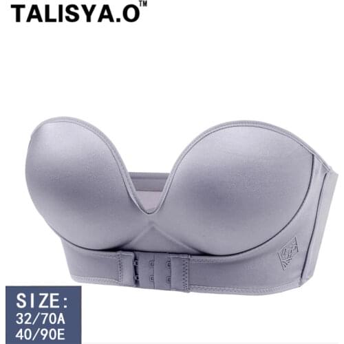 TALISYA.O Strapless Push Up Bra For Woman Wire Free Front Closure Seamless invisible Lingerie Soft Bralette Sexy Underwear 2021