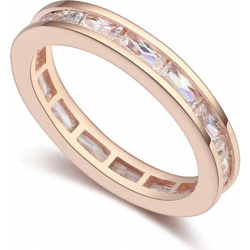 TRACYSWING Real Austrian Crystals Brand AAA Zirconia Micro Inlays Fashion Ring for women New Geometric Th-110237