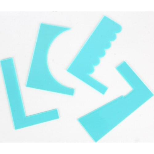 1PC Cream Spatula Plastic Cake Scraper Edge Smoother DIY Fondant Mousse Baking Tools Pastry