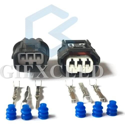 2 Sets 3 Pin 6189-7037 6188-4775 Female Male Waterproof Automotive Electrical Ignition Coil Socket Auto Car Light Plug For Honda