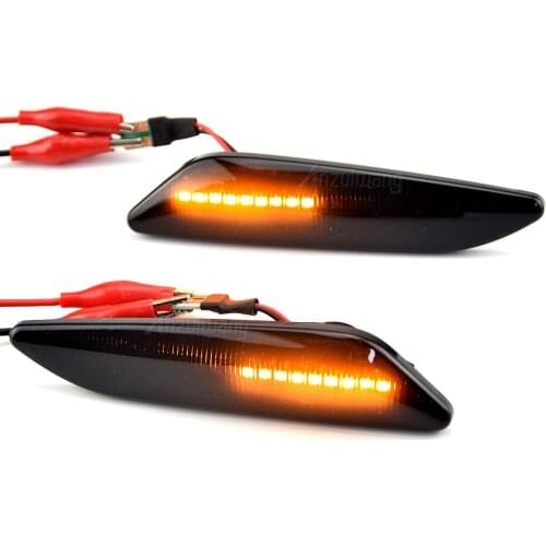 2Pc For Alfa Romeo Mito 147 156 Fiat Egea Tipo 356 Lancia Dynamic LED Side Marker Light Arrow Turn Signal Blinker Indicator Lamp