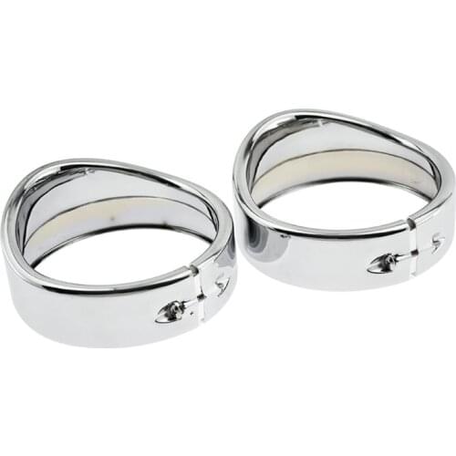 4.5 Inch Motorcycle Visor Style Turn Signal Trim Ring Fog Lamp Shade for Street Glide