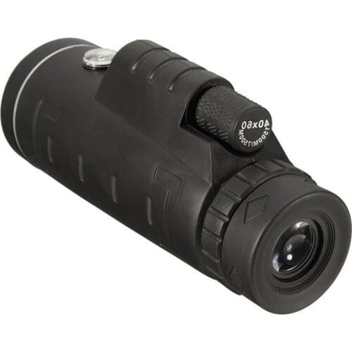 40X60 HD Telescope Night Vision Outdoor Hiking Portable Spotting Scope Waterproof Monoculars with Phone Clip and Tripod