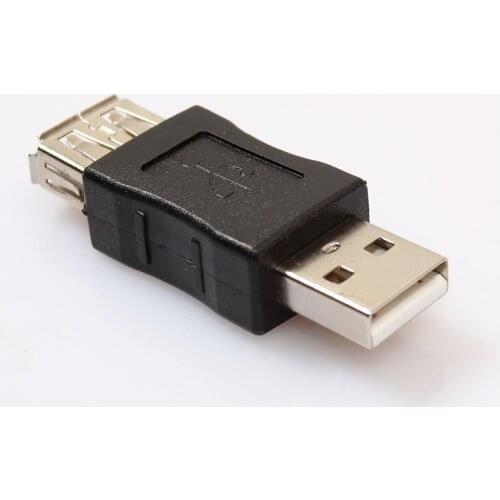 50pcs/lot USB 2.0 Adapter A Male to A Female Adapter Connector Extender Converter Changer