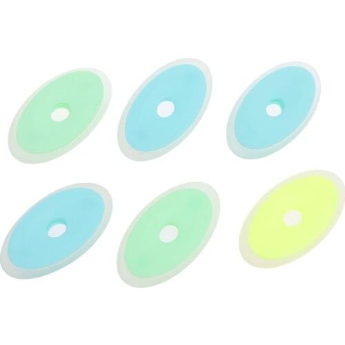 6pcs/set Neutral Erasable Pen Special Rubber Color Oval Eraser for Erasable Gel Pen Correction Supplies School Office Stationery