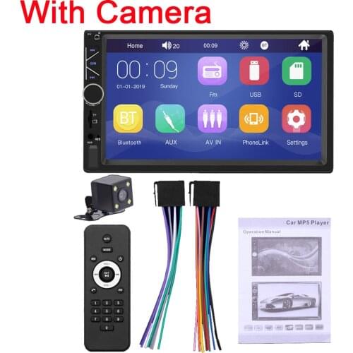 2 Din Car Radio 7" Car Autoradio Multimedia MP5 Video Player Stereo Audio FM Radio A6 Bluetooth Auto audio Car Stereo camera