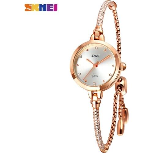 SKMEI Luxury Bracelet Womens Wrist Watch Fashion Business Woman Clock Watches Waterproof Female Quartz Wristwatch For Lady Girl