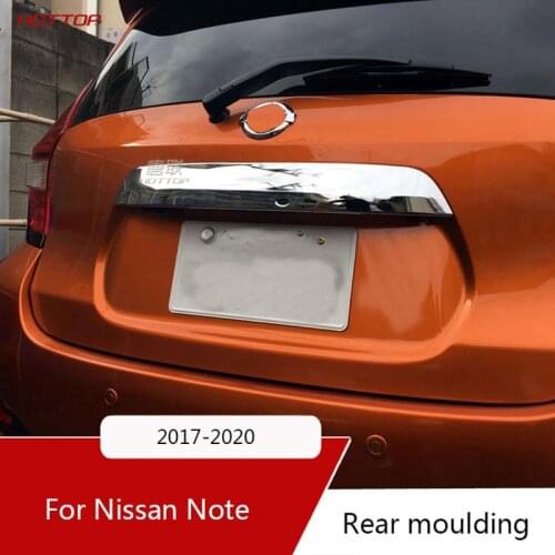 For Nissan Note E12 2017-2020 Trunk Decoration Strip Tail Box Bright Strip Spare Box Decorative Strip Modification Accessories